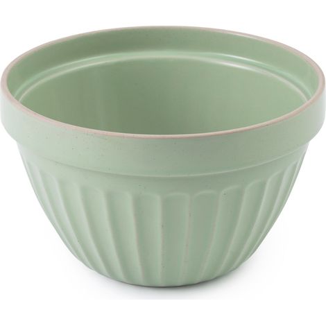 Jamie oliver big love proper pudding bowl, 1.5l green steinzeug, pudding bowl ideal zum mischen oder backen vorbereiten