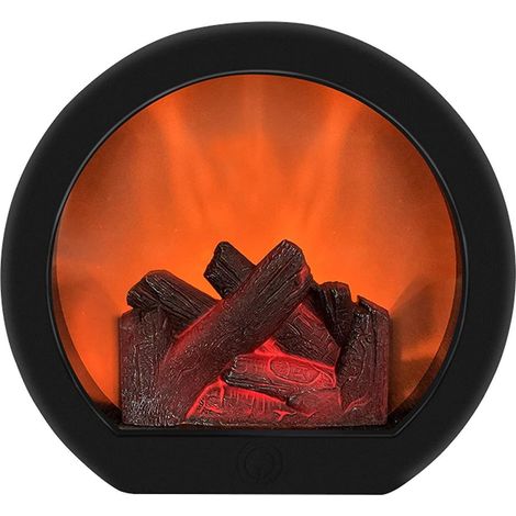 Lanterne-cheminée électrique LED sans flamme pour la décoration de jardin et de balcon (1/5)