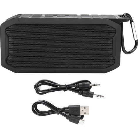 Enceinte Bluetooth 5.0 Portable X2, Subwoofer, Étanche IPX7, Noir - Idéale pour Extérieur (1/5)