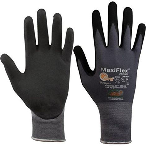 SW-Stahl 11532L Nylon Strickhandschuh Nitril/PU Foam Gr. 10, schwarz