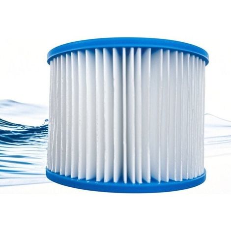 Vtizikl Lot de 8 Filtre VI Cartouche pour Bestway Lay-Z-Spa, Filtre de Spa et de Bain à remous Type VI pour filtres Coleman SaluSpa, pour Filtre Bestway, Lay-Z Spa, pour Intex (1/4)
