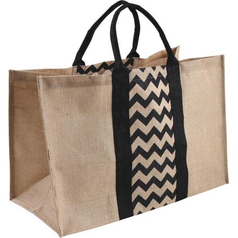 Sac à bûches en jute plastifiée