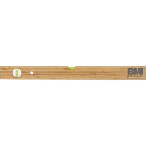 bmi 661 661100 Nivel de burbuja de madera marrón 100 cm
