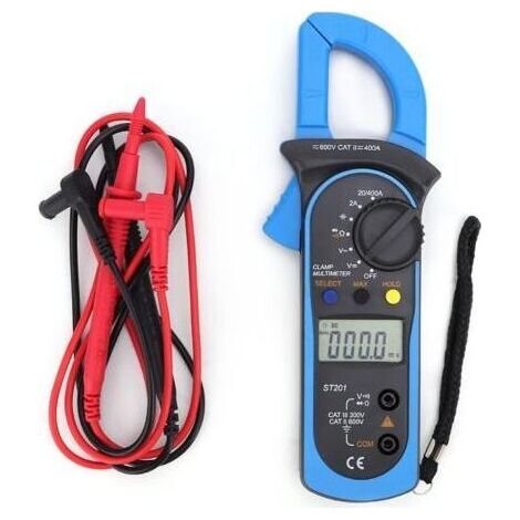 Pince multimètre numérique automatique, testeur de tension, résistance et diode (bleu) (1/5)