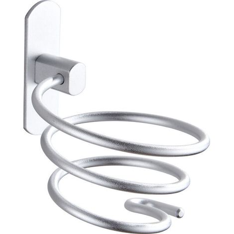 Porte-sèche-Cheveux Exclusif en Acier Inoxydable Salle de Bains Sèche-Cheveux Porte-Support Toilettes (Acier Inoxydable ) (1/3)