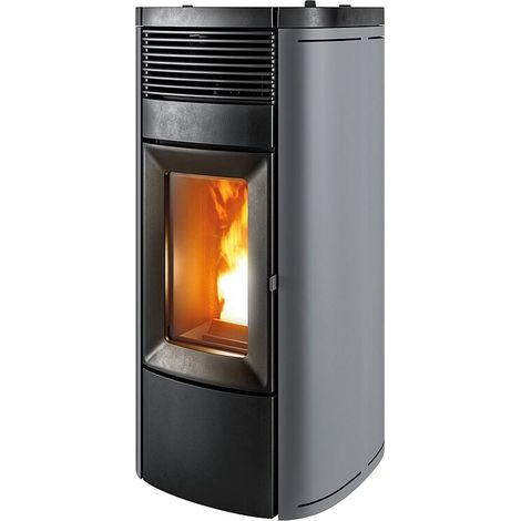 MCZ Pelletofen Musa Hydromatic M2+ 17,7 kW Heizung Silber Ofen wassergeführt (1/5)