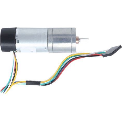25GA Gleichstrom-Getriebemotor aus Zinklegierung, robust, langlebig, staubdicht, drehzahlstabil, Untersetzungsgetriebemotor für DIY-Motorenroboter-Modelle, 35 U/min (1/5)