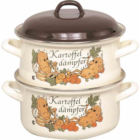 Kartoffeldämpfer/Bio-Dünster emailliert Ø 20 cm (1/2)