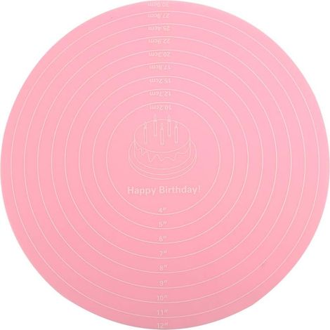 P Mat, Silicone Mat for Cake Turntable, Silicone Turntable Plate, Non-Slip Cake Mat for Turntable Silicone Baking Mat (1/5)