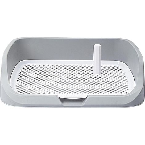 Toilettes de dressage pour chien, clôture de pot pour chien, bac à litière pour chiot, support de tapis pour chiot avec poteau amovible pour chiens et chats (1/4)