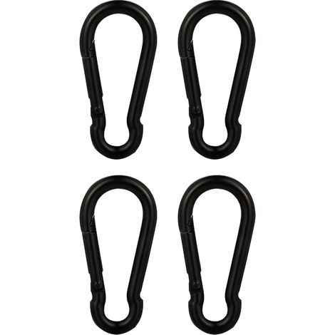 4PCS Mousquetons Robustes en Acier Inoxydable 304 pour Lextérieur, Le Camping, la Randonnée (1/5)