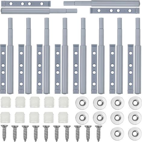 Aimant Porte Placard, 10 Pièces Push to Open Poussoir Pression Loquet Magnetique, Amortisseur Ferme Porte Poussant, Rebondeur de Tiroir D'armoire, Poussoir Placard Fermeture Magnétiques (1/5)
