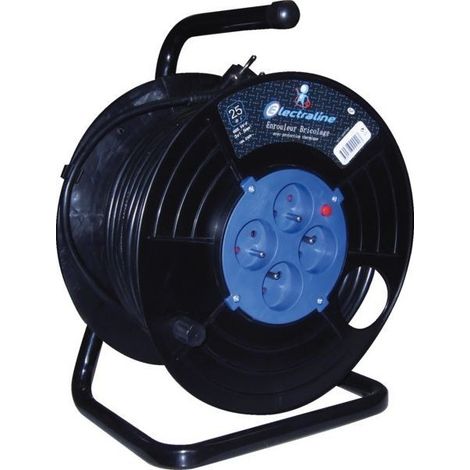 Elektrischer Kabelaufroller 3g1,5 - 25 Meter - Thermischer Leitungsschutzschalter