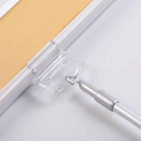 Perche télescopique grise pour store, perche télescopique pour store à longueur réglable. (1/5)