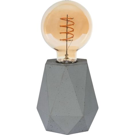 lampada da tavolo onli "ventura" 1 luce grigio e27 (1/4)