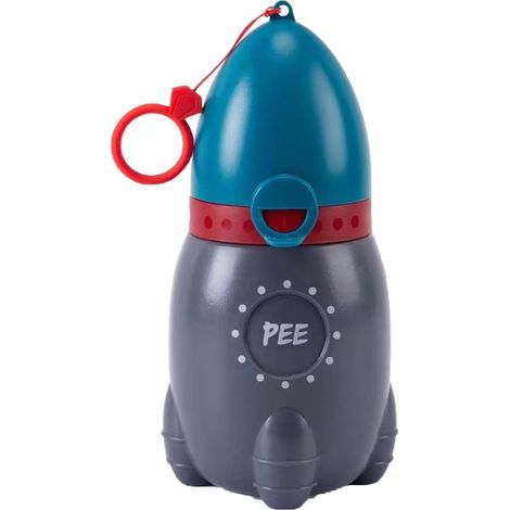 Unisex-Notfallurinal, Kindertöpfchen, Reisetöpfchen, tragbares Kinder-WC – Robust, tragbar, praktisch und leicht zu reinigen – Blau, 370 ml (1/5)