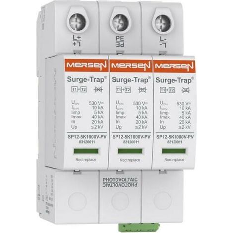 Protector de sobretensión Mersen pv-ü-ableiter t1+2 1000V 3P