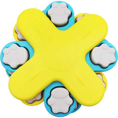 Slow Feeder Bowl for Puppy, Rotating Feeder to Slow Down Eating Non-Slip Dog Bowl Anti-Bloat Interactive Dog Bowl