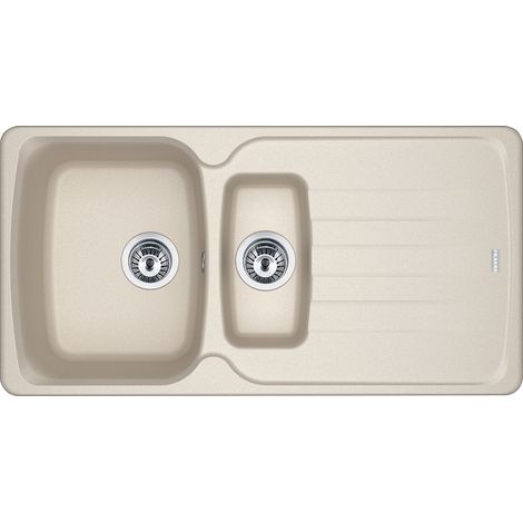 Franke AZG 651. Tipo di lavello: Lavello montato su piano, Forma del lavandino: Rettangolare, Colore del prodotto: Beige. Larghezza: 970 mm, Profondità: 500 mm, Altezza: 210 mm - 114.0490.272 (1/2)