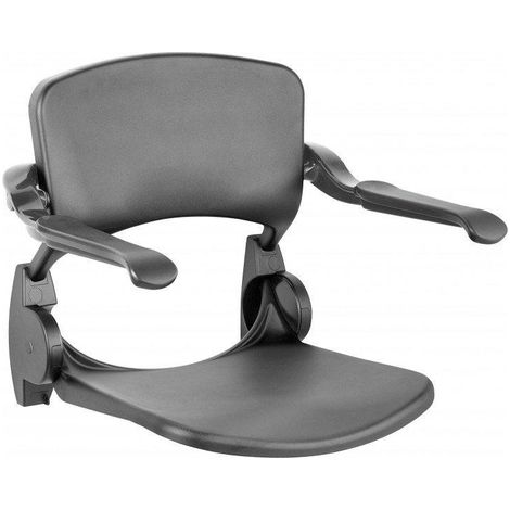 Handicare siège de douche rabattable avec dossier et accoudoirs anthracite