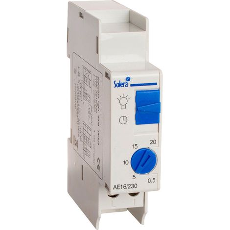 Automatischer Treppenhaus-Timer – 1 DIN-Modul (ausziehbar) Solera AE16/230