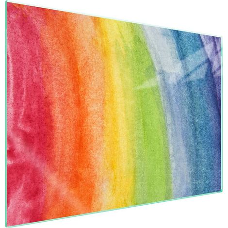 Plaque de protection en verre pour poêle 70x52 Couleur (1/5)