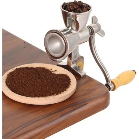 Moulin à café manuel en acier inoxydable avec mouture réglable pour expresso, cafetière à piston et café filtre, idéal pour la maison, le bureau et les voyages.-AquaForge (1/5)