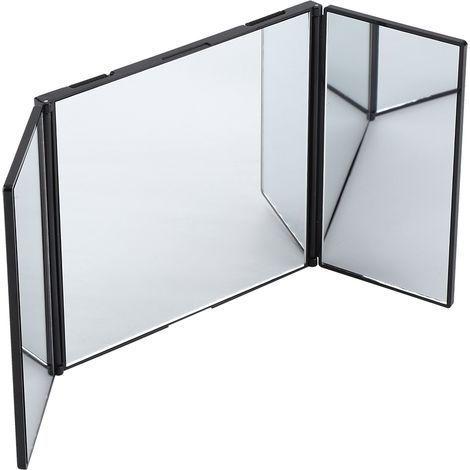 Pliable miroir de maquillage pour voiture, rétroviseur pare-soleil intérieur, accessoire décoratif facile à monter (1/5)