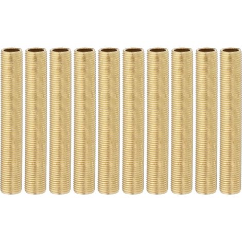 10 Pcs 1/8IP Raccord Fileté Standard En Laiton 60mm 2.4" Longueur (1/5)