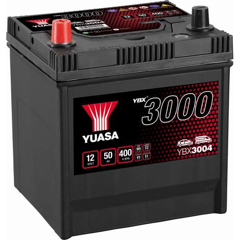 Batterie Yuasa YBX3004 conventionnelles standard 12 V 50 AH 400 AMPS L 202 l 173 H 225 (1/3)
