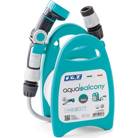 G.F. Aquabalcony Gartenschlauch 10 m abwärts vom Boden Blau