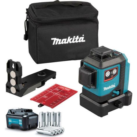 Makita SK700DZ 12v CXT Multi Line Laser Level Red + Target + Bag + AA Adaptor (1/5)