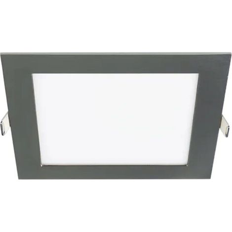 Quadratische LED-Einbauleuchte, Grau, 17 x 17 cm 12 W CCT LED-Spot (1/5)