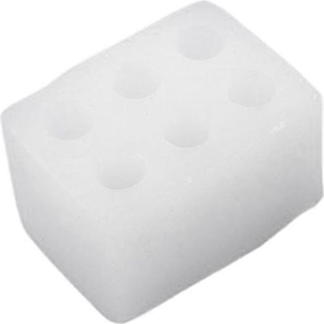 Kleine Säulenkerzenform mit 6 Mulden, Mini-Kerzenform aus Silikon, DIY-Kerzenherstellung (1/5)