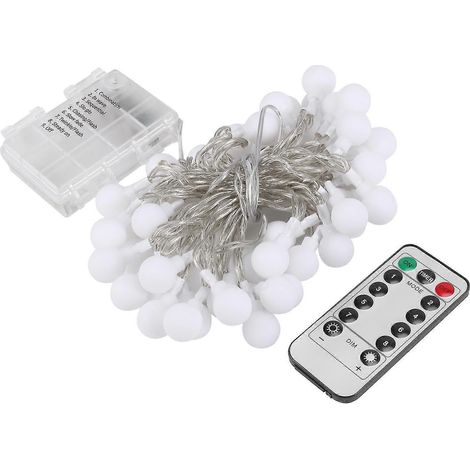 Pendentif à 50 boules de 5 mètres, avec télécommande à 13 touches, boîtier de batterie étanche, lumières (1/5)