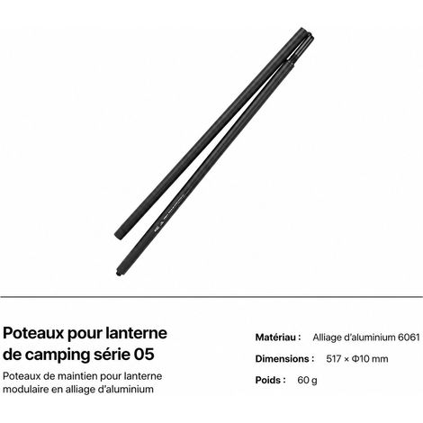 Tige de lampe pour pince articulée tactique en alliage d'aluminium réf 9315 33 × 5 × 1,5 cm 100 g – Livraison gratuite