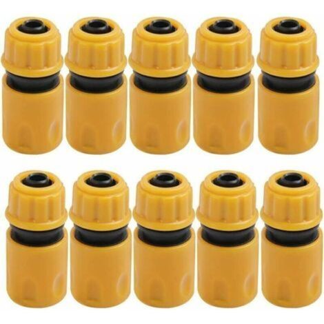 - Embout Tuyau D'arrosage 10pcs, Raccord Tuyau D'arrosage, Jardin en Plastique Raccords d'Arrosage Rapides, Raccord Arrosage, Embout Arrosage, Raccord Tuyau, Jardin Raccords d'Arrosage Rapide-Crezuo (1/4)