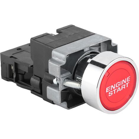 Contacteur d'allumage, démarreur moteur, bouton de modification LED 12 V 10 A pour voiture, démarrage par simple pression d'un bouton (1/5)