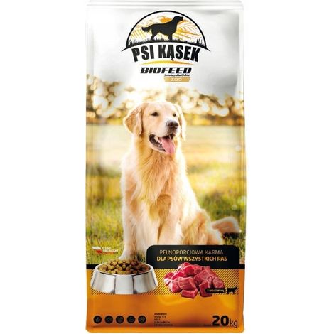 Alimento para perros DOG BITE BioFEED con carne de res 20 kg