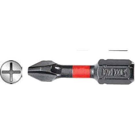 Puntas PH de impacto hexagonal 1/4" (5 Unds) TENGTOOLS                                                          1 PH2 30 mm