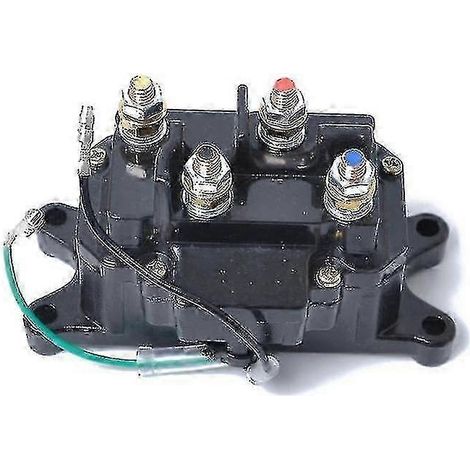 Relais contacteur de vanne solénoïde 12 V compatible avec les treuils à quatre roues motrices de VTT/UTV de 3000 à 5000 lb : 63070 62135 74900 28757 (1/2)