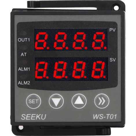 Digitaler PID-Temperaturregler, ABS-Gehäuse, intelligentes Digitaldisplay, 24V DC-Thermoregler, präziser Thermoregler mit LED-Anzeige. (1/5)