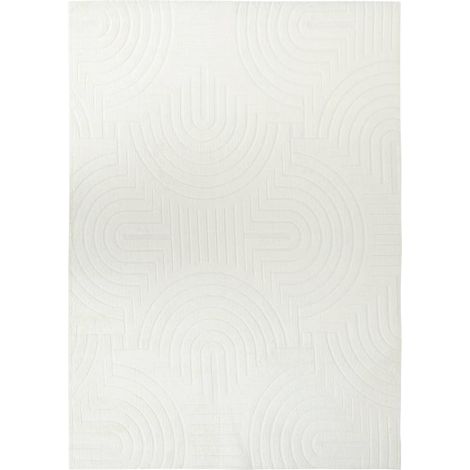 Tapis Imitation Fourrure "Arka" 60x90cm Ivoire (1/3)