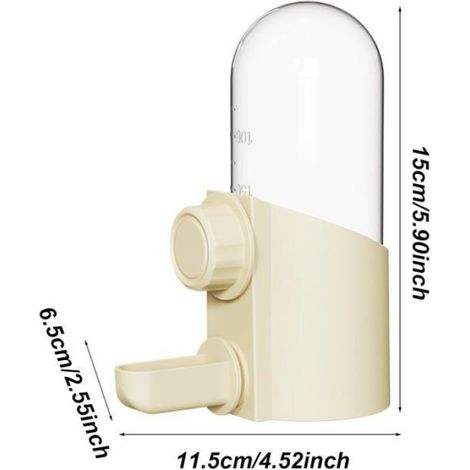 Distributeur d'eau pour oiseaux - Distributeur automatique de grande capacité - 250 ml - Abreuvoir à suspendre - Multifonction (1/5)