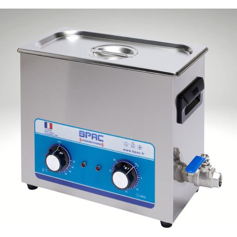 Bpac – Nettoyeur à ultrasons professionnel 6L – Puissance 270W – Minuterie 0-30 min – Nettoyage pièces mécaniques, bijoux, optique (1/5)