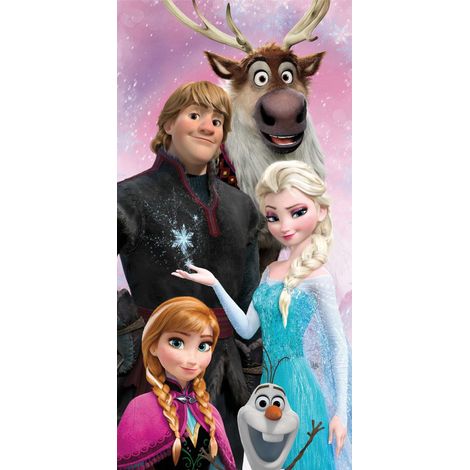 Großes Kinderhandtuch mit Frozen-Motiv, 70 x 140 cm, für Bad und Strand