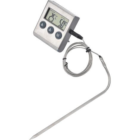 Thermomètre barbecue extérieur portable, thermomètre à viande mini étanche, sonde de cuisson sans pile (1/5)