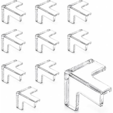 Protection Coin de Table 10 Pièces, Protège-Angle Bébé en PVC Transparent, Protection Coin Meuble pour Meubles, Protege Coin de Table pour Tables, Armoires et Tables de Nuit (1/5)