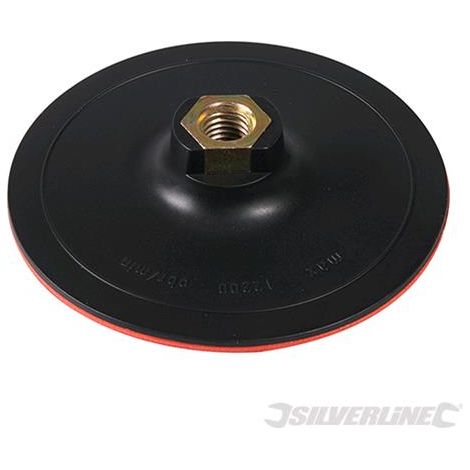 Platorello fissaggio a strappo per l'uso con spugne di lucidatura cuffie e dischi silverline-125 x 2 mm (1/4)
