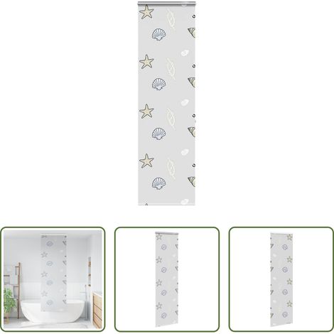 vidaXL Duschrollo mit Kassette - Duschrollo mit Kassette 70x240 cm Stoffbreite 66 cm (1/5)